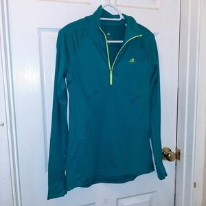 Adidas 1/2 Zip Long Sleeve Tee